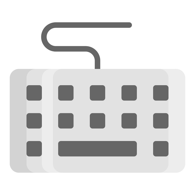 icono de línea vectorial de teclado icono de escuela y educación