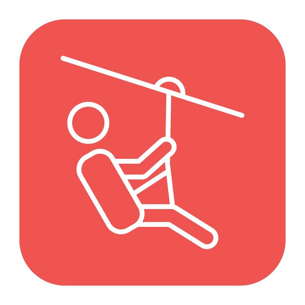 Icono de la línea zip