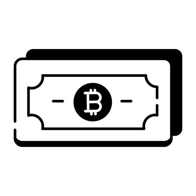 Icono lineal del mercado de criptomonedas