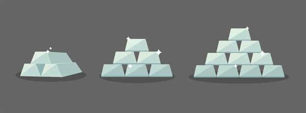 icono de lingote de hierro. ilustración vectorial