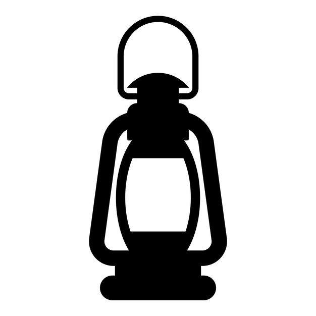 Icono de linterna aislado en fondo blanco