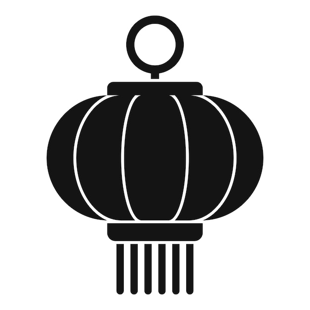 Icono de linterna china de celebración Ilustración simple del icono de vector de linterna china de celebración para diseño web aislado sobre fondo blanco