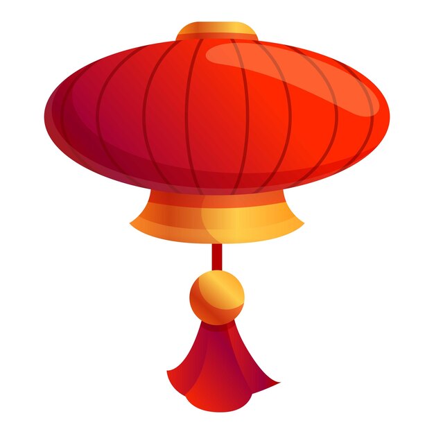 Icono de linterna china Icono vectorial de linterna de China para el diseño web aislado en fondo blanco
