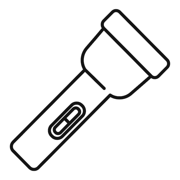 Icono de linterna escalador industrial Contorno de icono de vector de linterna escalador industrial para diseño web aislado sobre fondo blanco