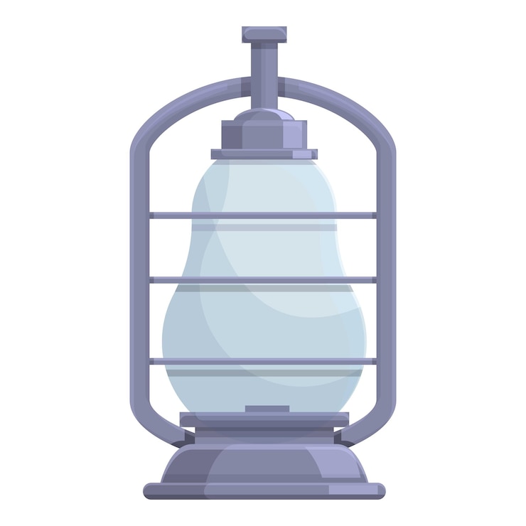 Vector icono de linterna de gas caricatura y plano de icono de vector de linterna de gas para diseño web aislado sobre fondo blanco