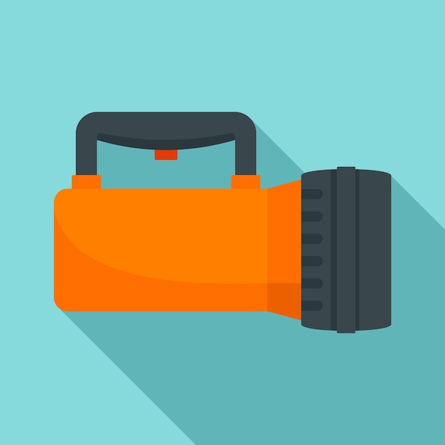 Icono de linterna turística Ilustración plana del icono vectorial de linterna turista para el diseño web