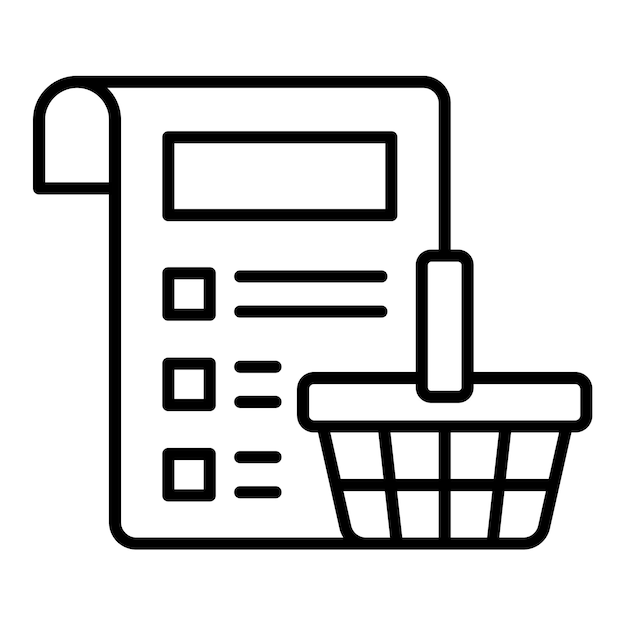 Ícono de la lista de compras