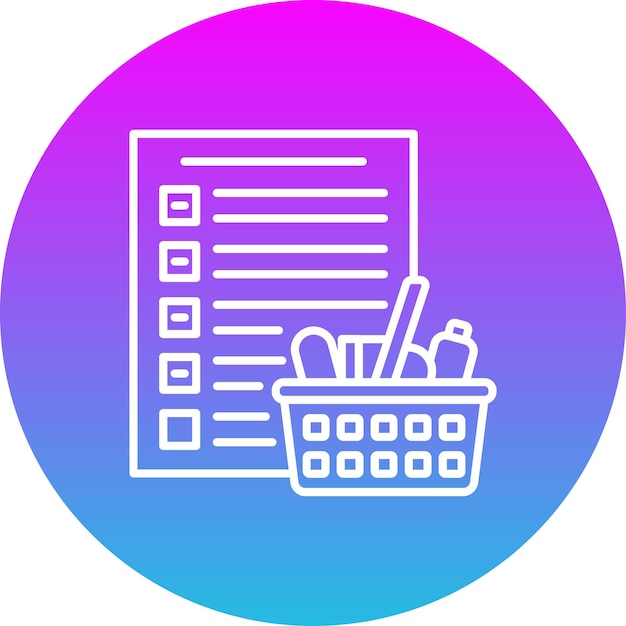 Ícono de la lista de compras