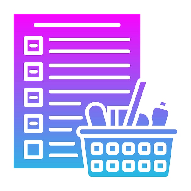 Ícono de la lista de compras