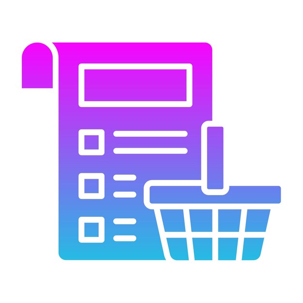 Ícono de la lista de compras