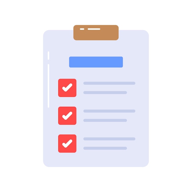 El icono de la lista de comprobación cuidadosamente diseñado representa una lista de tareas o elementos que deben completarse a menudo