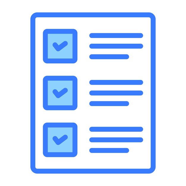 El icono de la lista de comprobación cuidadosamente diseñado representa una lista de tareas o elementos que deben completarse a menudo