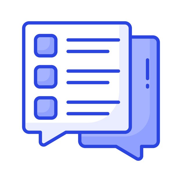 Un icono de lista de comprobación digital en estilo moderno listo para usar vectores