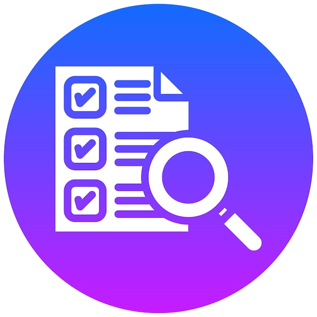 Ícono de la lista de comprobación de SEO