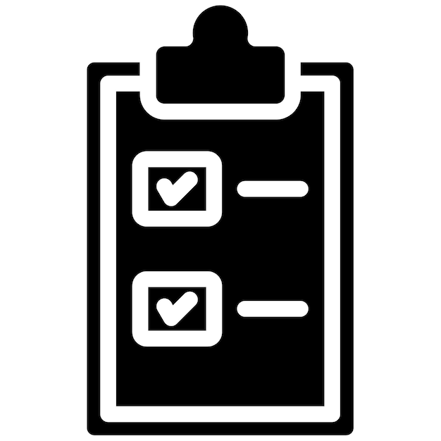 Ícono de la lista de comprobación de tareas