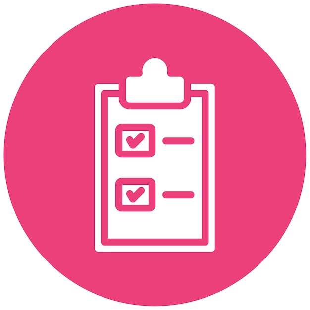 Ícono de la lista de comprobación de tareas