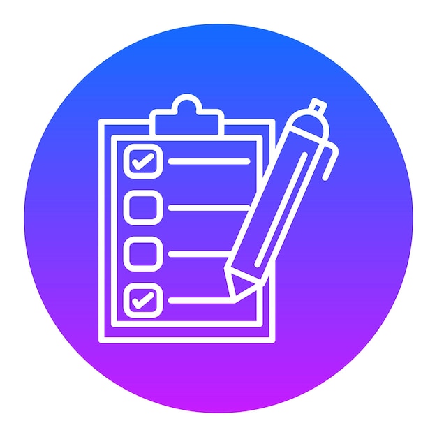 Ícono de la lista de comprobación