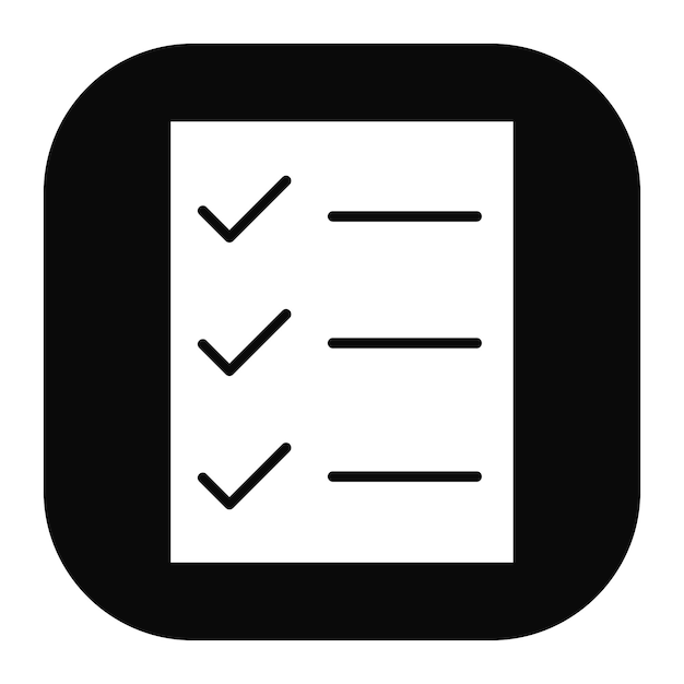 Ícono de la lista de comprobación