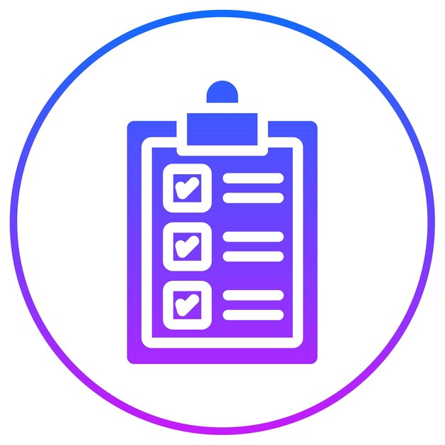 Ícono de la lista de comprobación