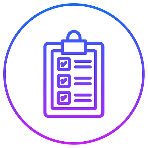 Ícono de la lista de comprobación