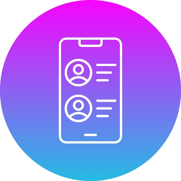 Ícono de la lista de contactos