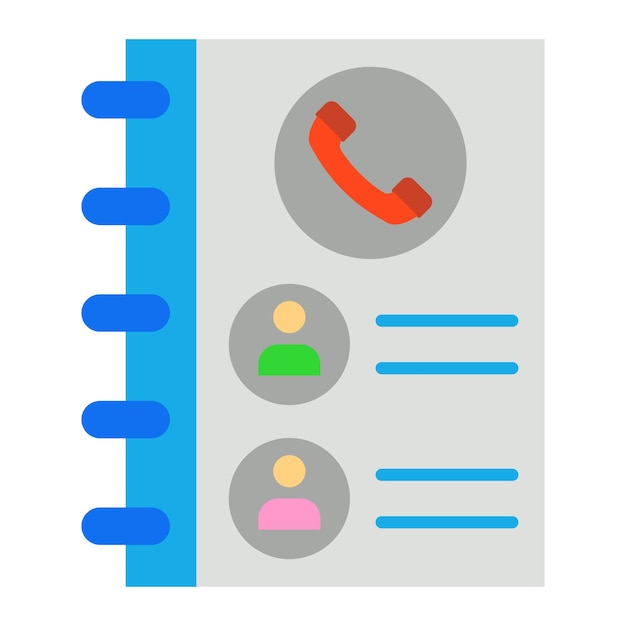 Ícono de la lista de contactos