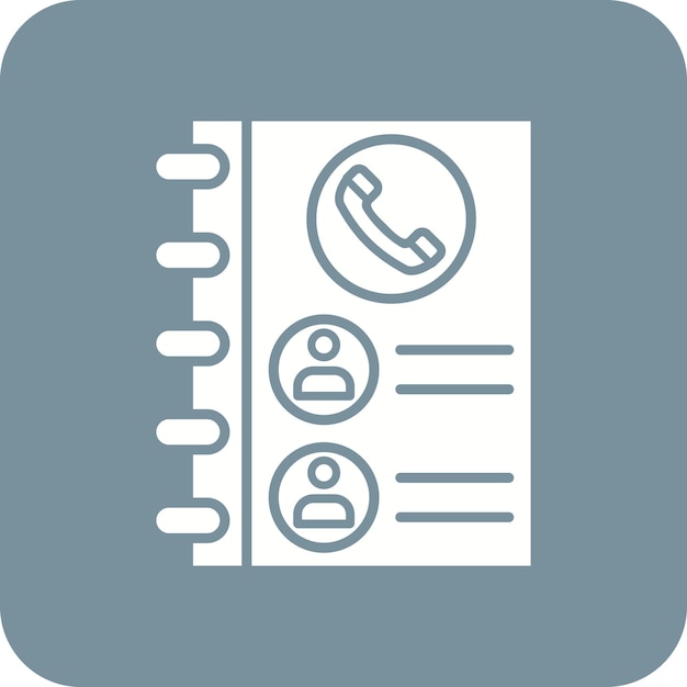 Ícono de la lista de contactos