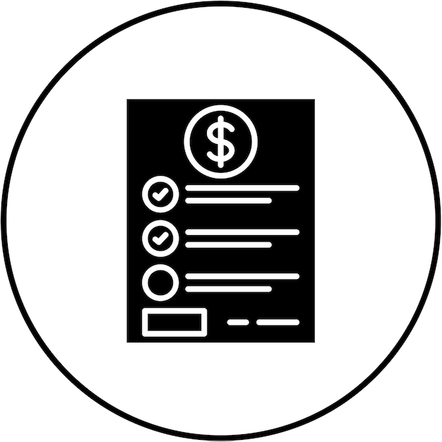 Ícono de la lista de precios