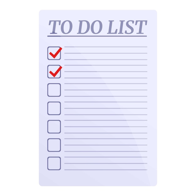 Ícono de lista de puntos hechos Puntos hechos Ícono vectorial de lista de pontos hechos para diseño web aislado en fondo blanco