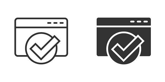 Icono de lista de tareas en estilo plano Ilustración de vector de lista de verificación de documento sobre fondo blanco aislado Concepto de negocio de marca de verificación de Bloc de notas