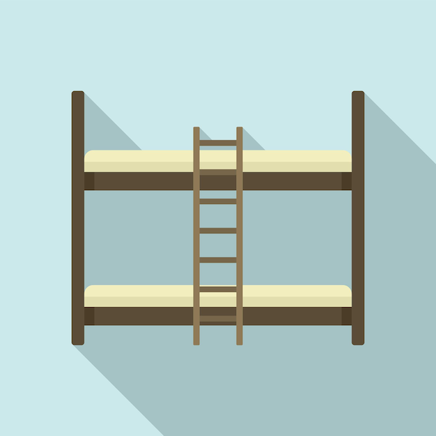 Icono de litera para niños Ilustración plana de icono de vector de litera para niños para diseño web
