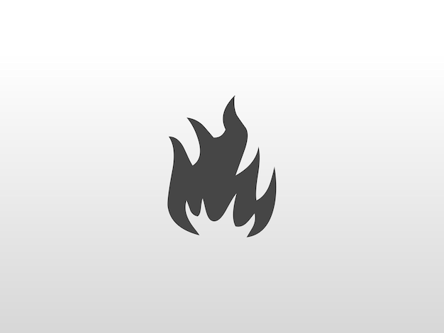 Icono de llama Fuego de dos lenguas Icono de ilustración del vector del logotipo Icono de llama Fuego de Dos lenguas