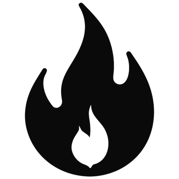 Icono de llama de fuego