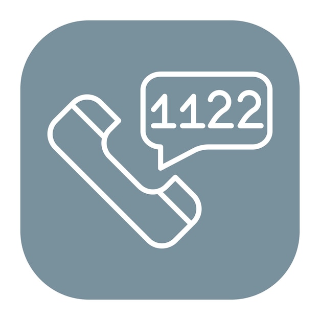 Icono de llamada de emergencia