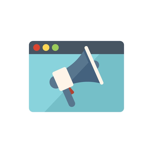 El icono de llamada del foro es un vector plano de las redes sociales El grupo virtual está aislado