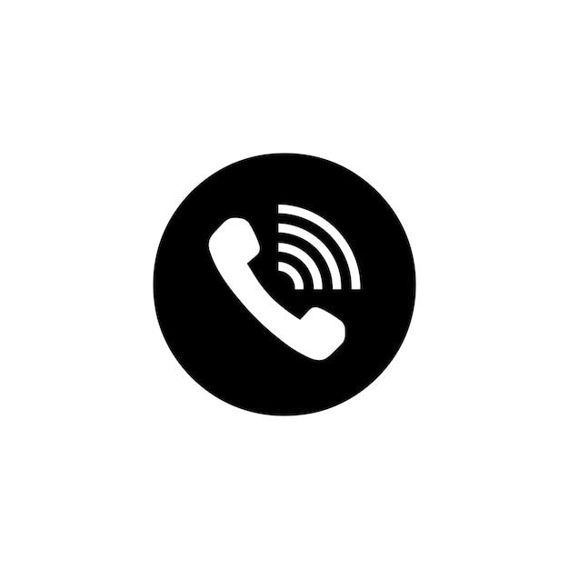Ícono de llamada telefónica Ilustración vectorial