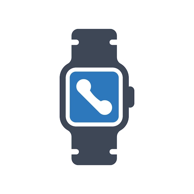 Icono de llamada telefónica de reloj inteligente