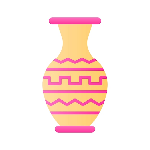 Un icono llamativo de jarrón en estilo moderno listo para usar vector