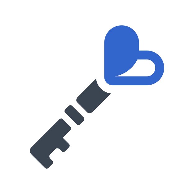 El icono de la llave del amor