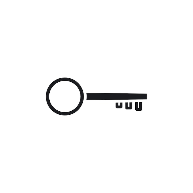 El icono de la llave de la casa es el símbolo vectorial de la puerta de la casa.