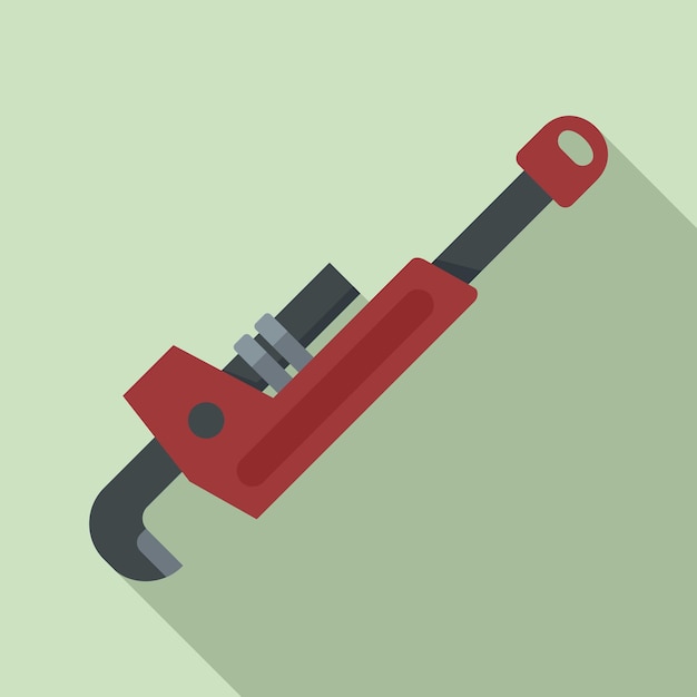 Icono de llave de fontanero Ilustración plana del icono de vector de llave de fontanero para diseño web