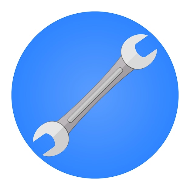 Icono de llave inglesa ilustración vectorial EPS10