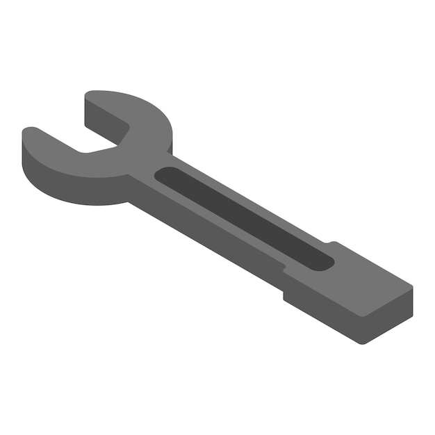 Icono de llave Isométrica de icono de vector de llave para diseño web aislado sobre fondo blanco