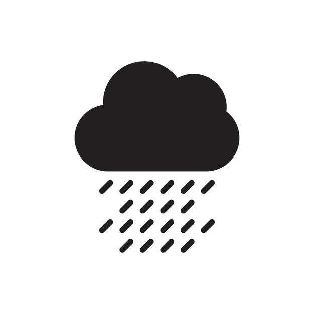 Icono de lluvia Conjunto de logotipos de línea de arte