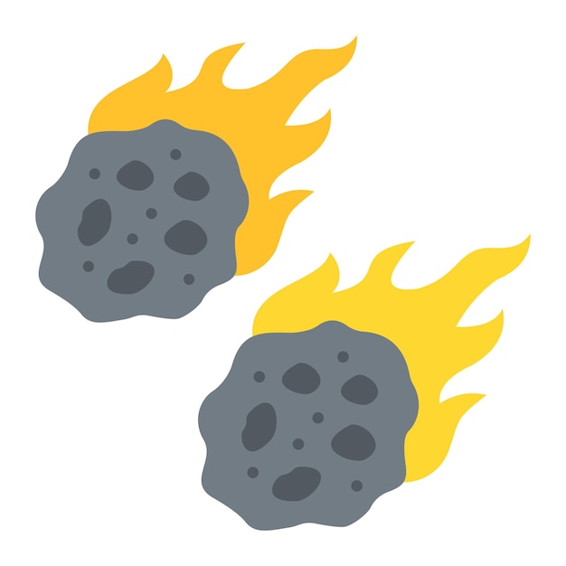 El icono de la lluvia de meteoros
