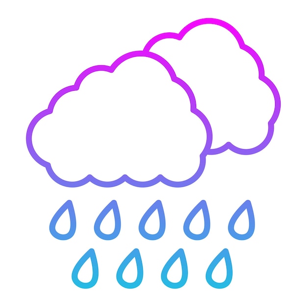 Icono de la lluvia