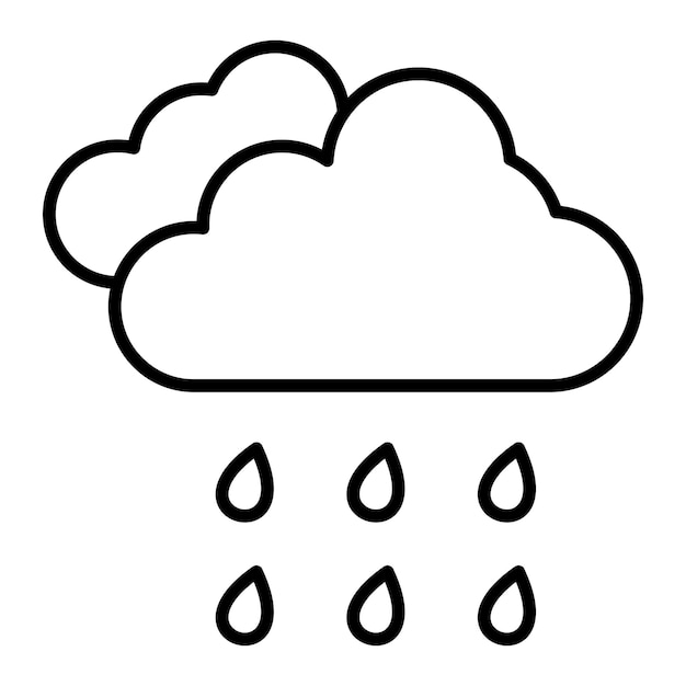 Icono de la lluvia