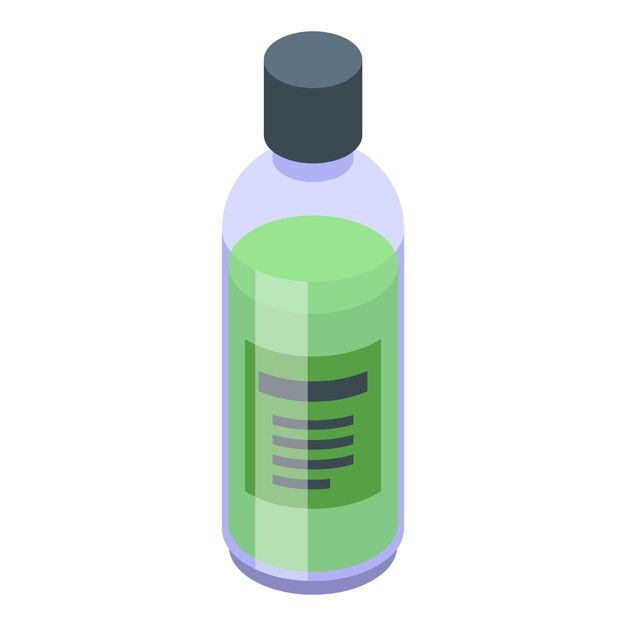 Icono de loción de afeitar vector isométrico Espuma facial Piel cosmética