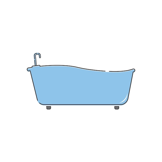 Ícono de logo de bañera