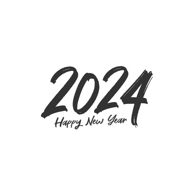 El icono del logotipo de 2024 El logotipo del Año Nuevo El diseño del calendario de 2024 Los elementos de diseño de los números elegantes El diseño de la plantilla